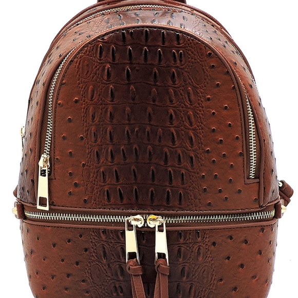 Ostrich Croc Style Backpack - Picture 8 of 8